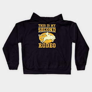 This Is My Second Rodeo I Cowboy Kids Hoodie